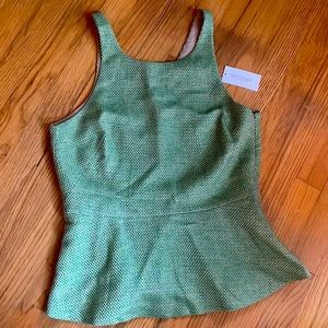 NWT Banana Republic Zip Side Peplum Top